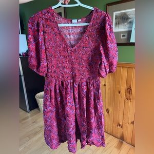 Gap Red Floral Dress